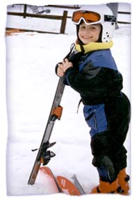 Children Learn to Ski at the Holiday Mountain in the Catskill in New York